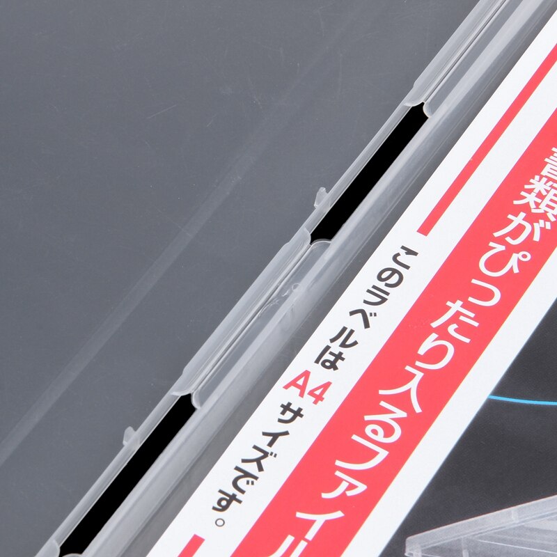 A4 Files Plastic Document Case Storage Box Holder Paper Office School Organizer red