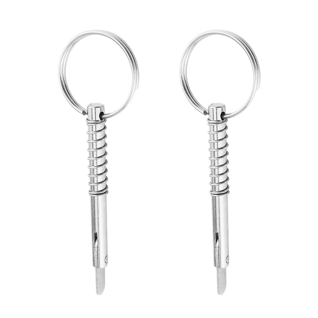 2 pièces Goupille de verrouillage pour bottes | En acier inoxydable, goupille à dégagement rapide avec anneau de traction pour couvercle de charnière, taille 1 5 Mm, longueur 51 Mm