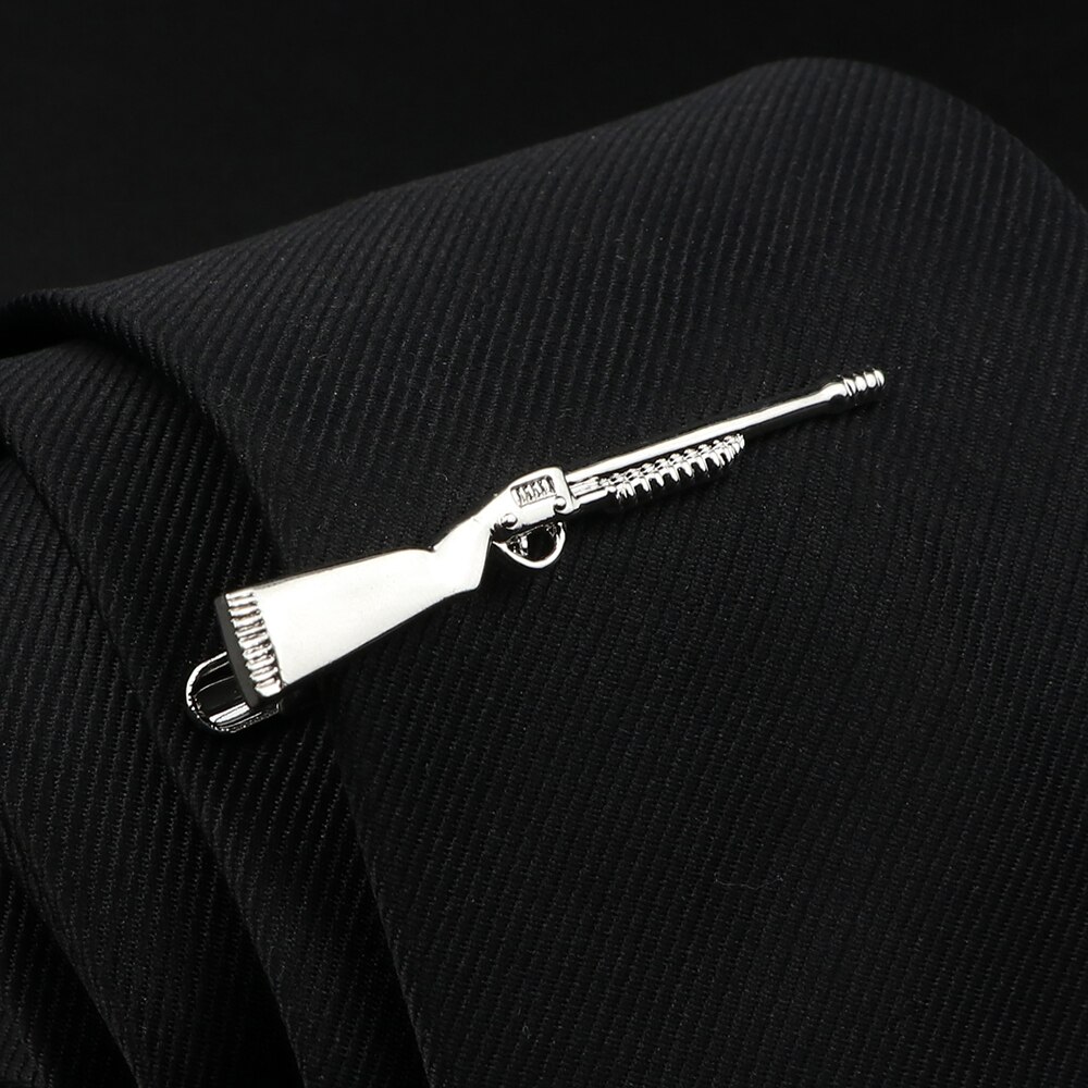 Pince à cravate en métal pour hommes, couleur or argent, stylo en forme de barbe, épingle à cravate, bijoux de mariage: C3-10