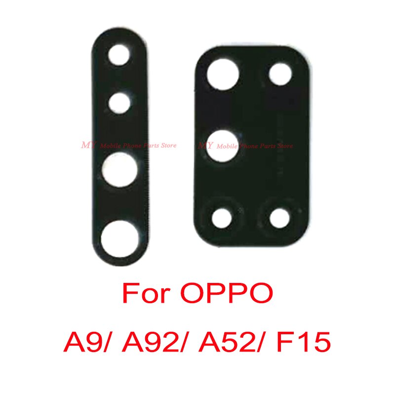 Rear Terug Camera Glas Lens Cover Voor Oppo A91 A92 A52 F15 Terug Big Hoofd Camera Lens Glas Met sticker Onderdelen