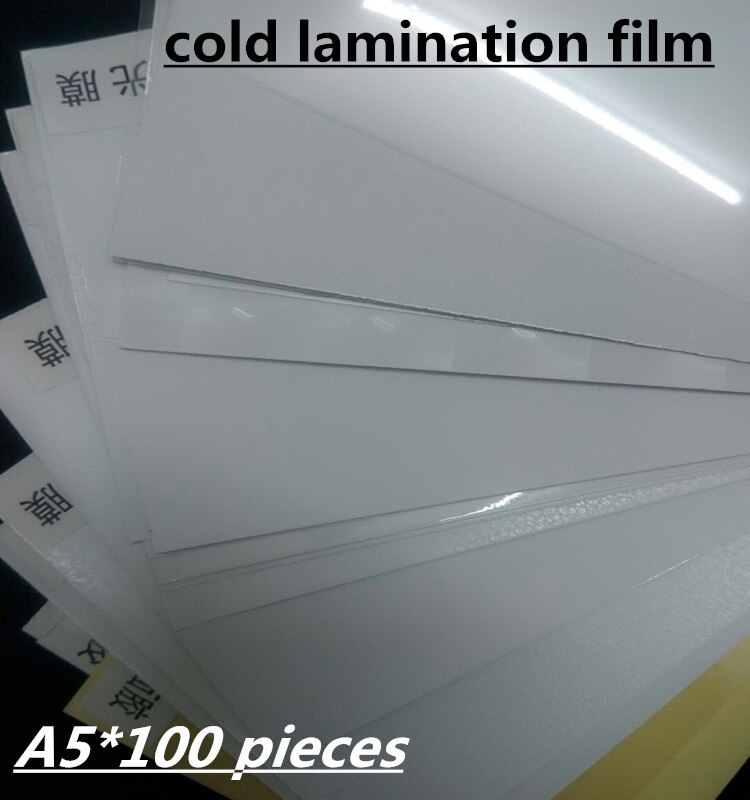 A5x 100pieces cold lamination film sheets with colorful different textures for DIY