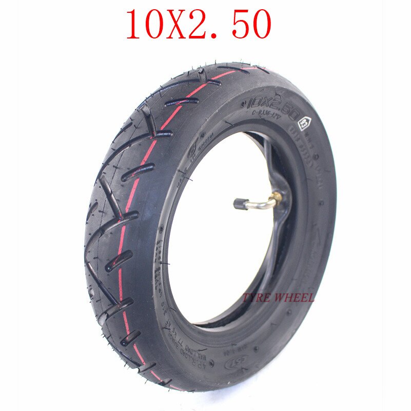 Neumático de goma inflable para patinete, rueda de neumático de 11 pulgadas, 90/65-6,5, para todoterreno, 10x2,50