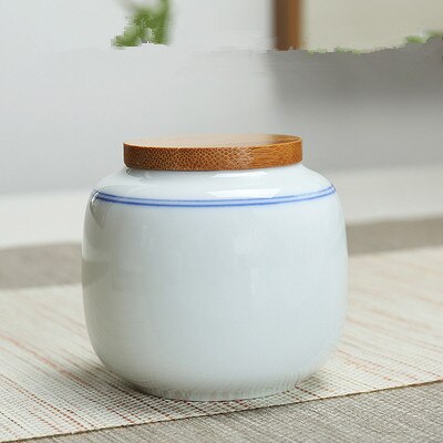 Coffee, sugar, tea, solid color tea cans with wooden lids, sealed tea cans, exquisite cloth lids, candies, flower tea cans: 7