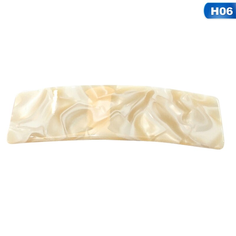 De francés mediano, horquilla Rectangular con Clip para el pelo, pasador, tocado con horquillas, accesorios, utensilios de estilismo para el cabello de belleza 1 pieza: H06