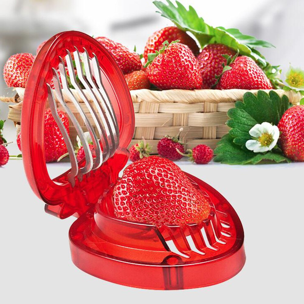 Aardbei Gadget Aardbei Snijmachine Aardbei Corer Aardbei Stem Remover Fruit Cutter Slice Keuken Fruit Groente Tool