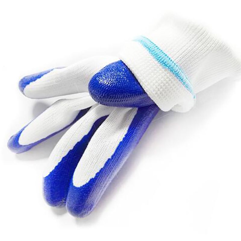 Guantes de trabajo recubiertos de nitrilo, antiestáticos, de seguridad, para conductores, trabajadores constructores, jardinería, 1 par