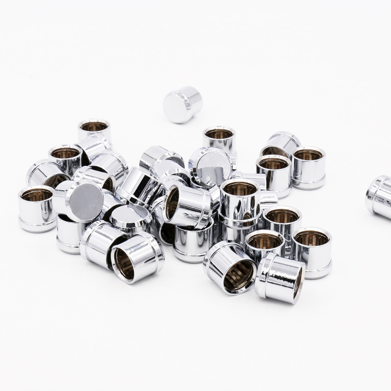 12 stuks X rhodium Kortsluiting Socket Phono Connector RCA Afscherming jack socket bescherm cover caps