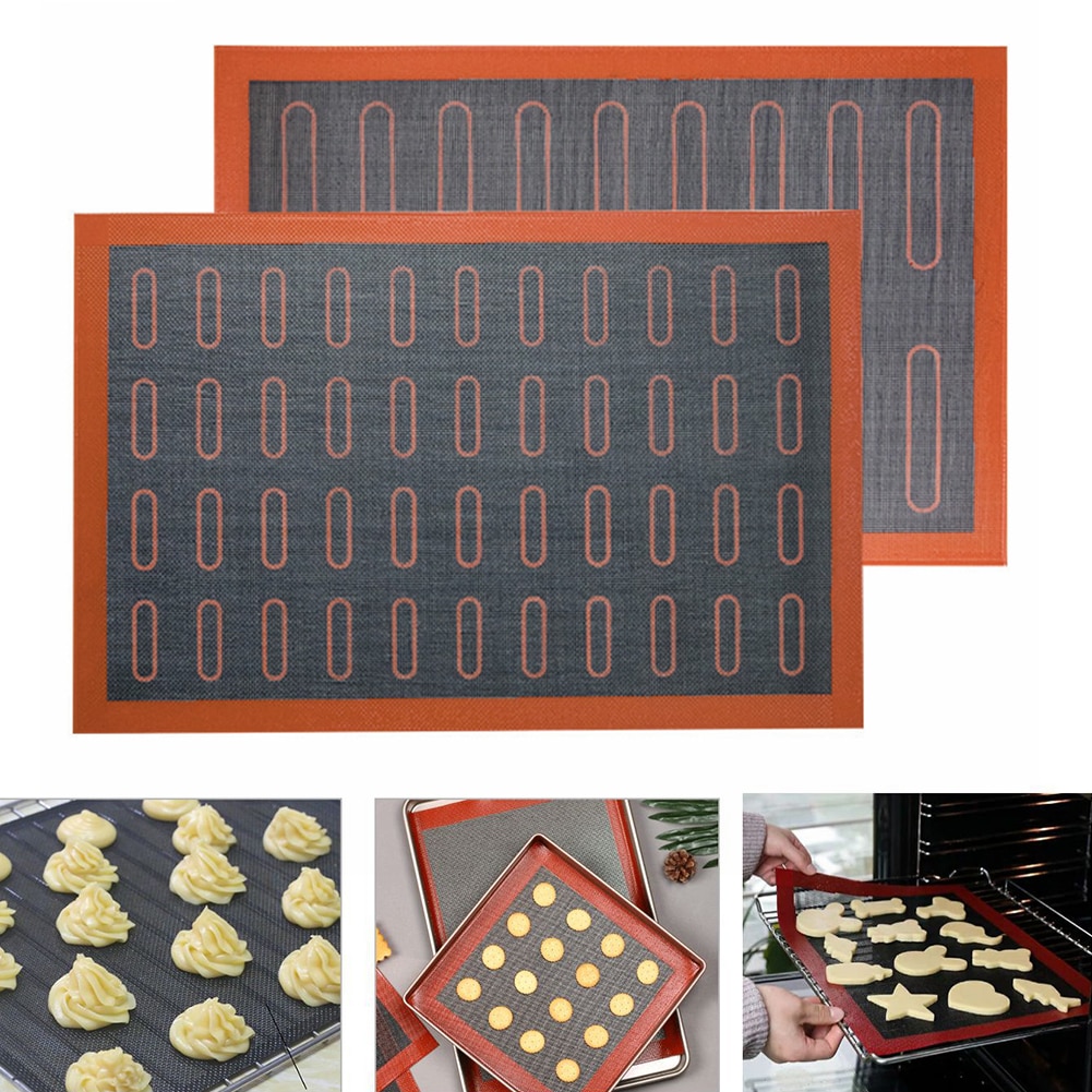 Heat Resistant Oven Sheet Liner For Cookie /Bread/ /Biscuits/Puff/Eclair Perforated Silicone Pastry Mat Tool Nonstick Baking Mat