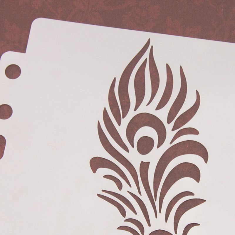 Leaf Stencils Template Painting Scrapbooking Embossing Stamping Album Craft DIY