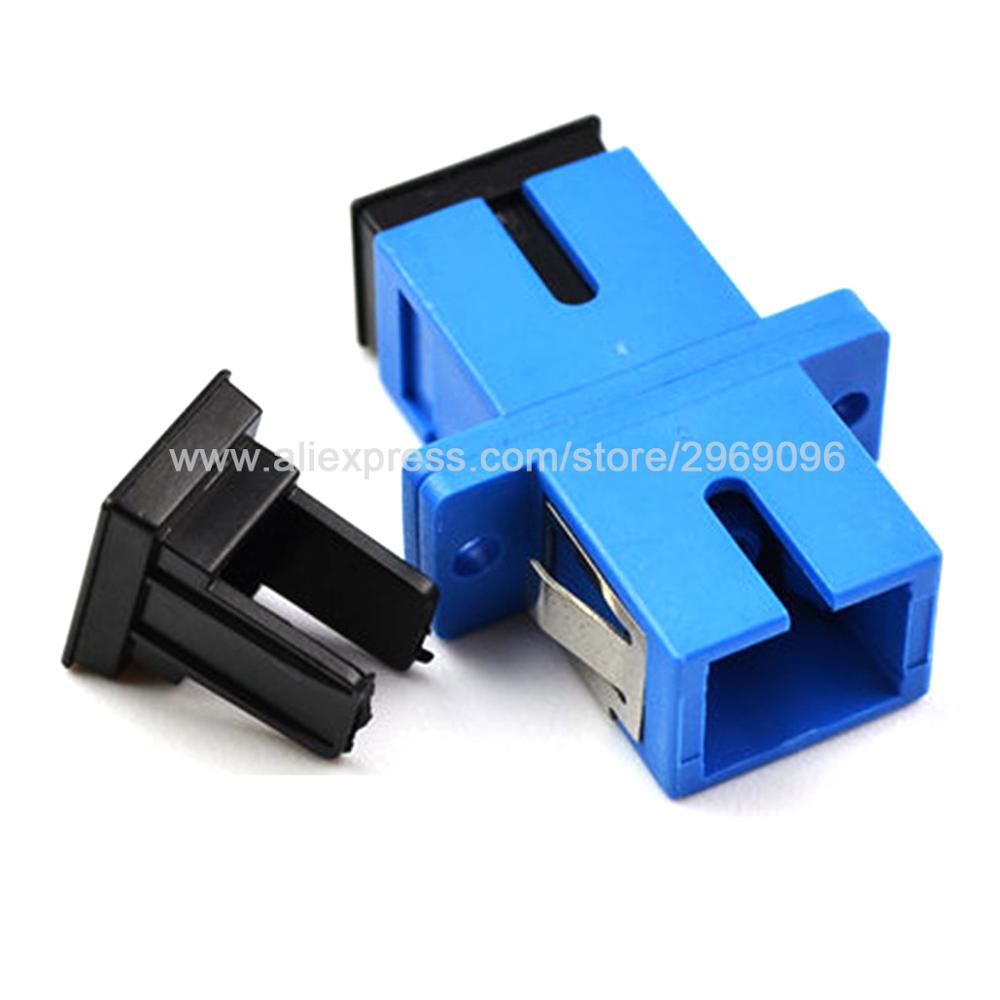 50Pcs Ftth Sc Upc Sx Glasvezel Adapter Sc Glasvezel Koppeling Sc Fiber Flens Sc Upc Connector Gebruik voor Ftth Project