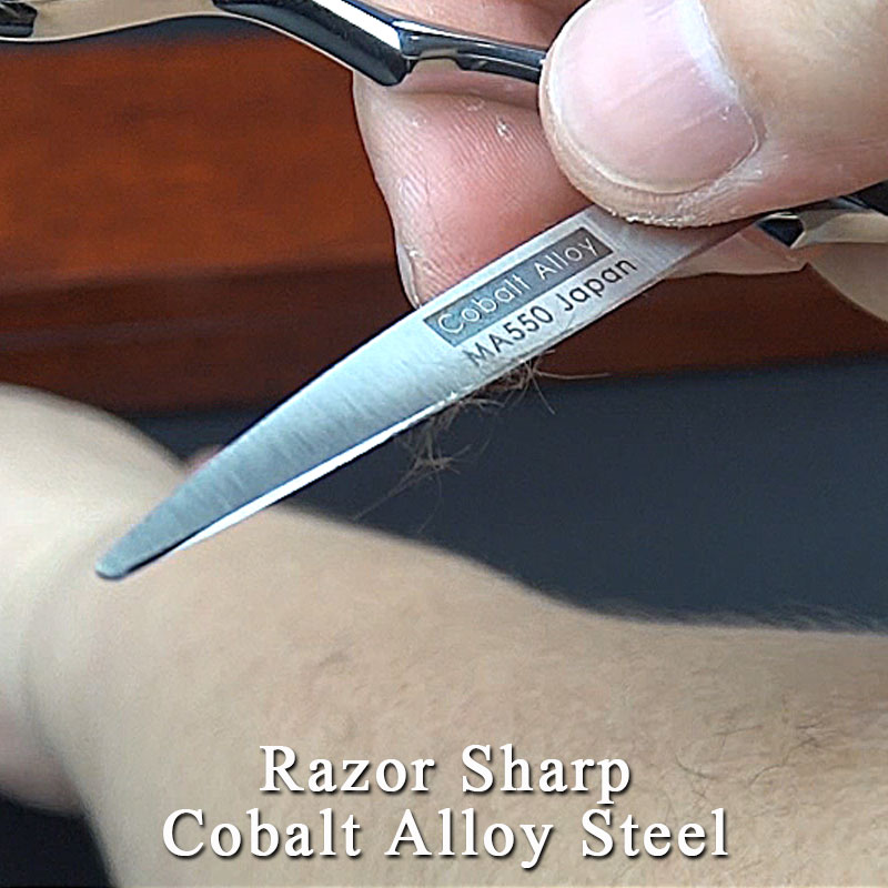Japanese VG10 Cobalt Alloy John Hairdressing Scissors for Cutting Hair Razor Sharp for Hair Sytlist and Barber Shop