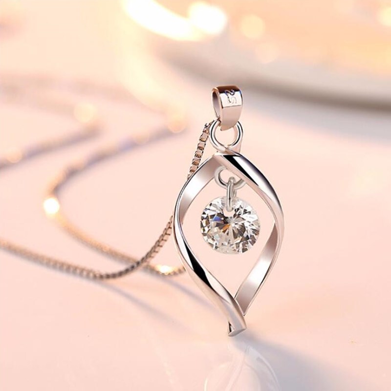 NEHZY 925 argent sterling femmes nouveaux bijoux de cristal zircon rétro simple pendentif collier long 45CM