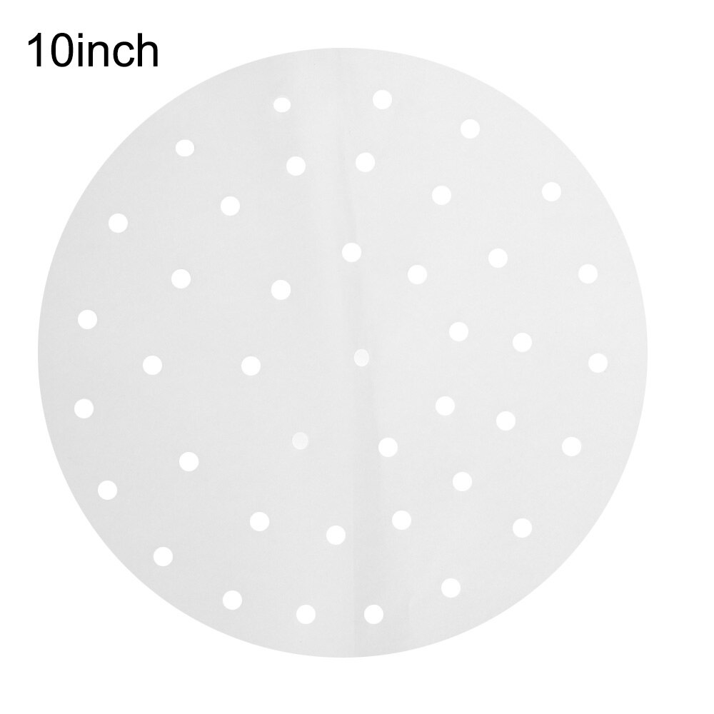 50 teile/los Bambus Korb Dampfer Papier Küche Kochen schwach Summe Papier Unter Dampf matt Runde Nicht Stock Dampfer Papier: 10Zoll