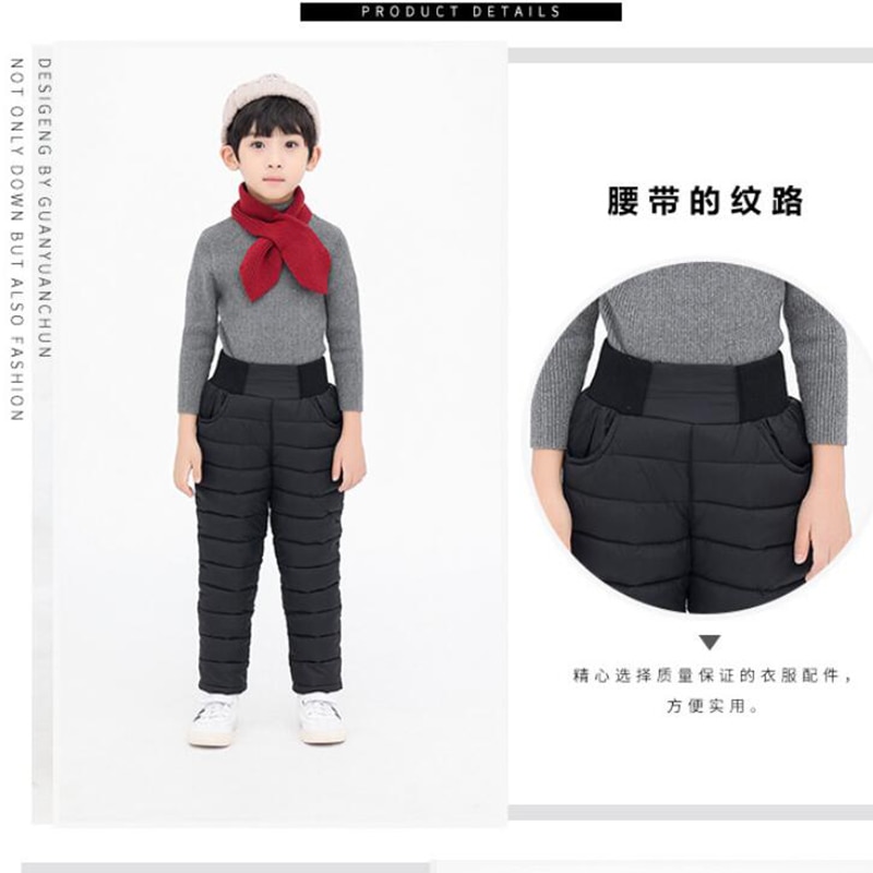 Pantalons d'hiver chauds pour bébé, 2-11T, en duvet de coton rembourré, long style, pour garçons et filles, tenue décontractée pour petit enfant