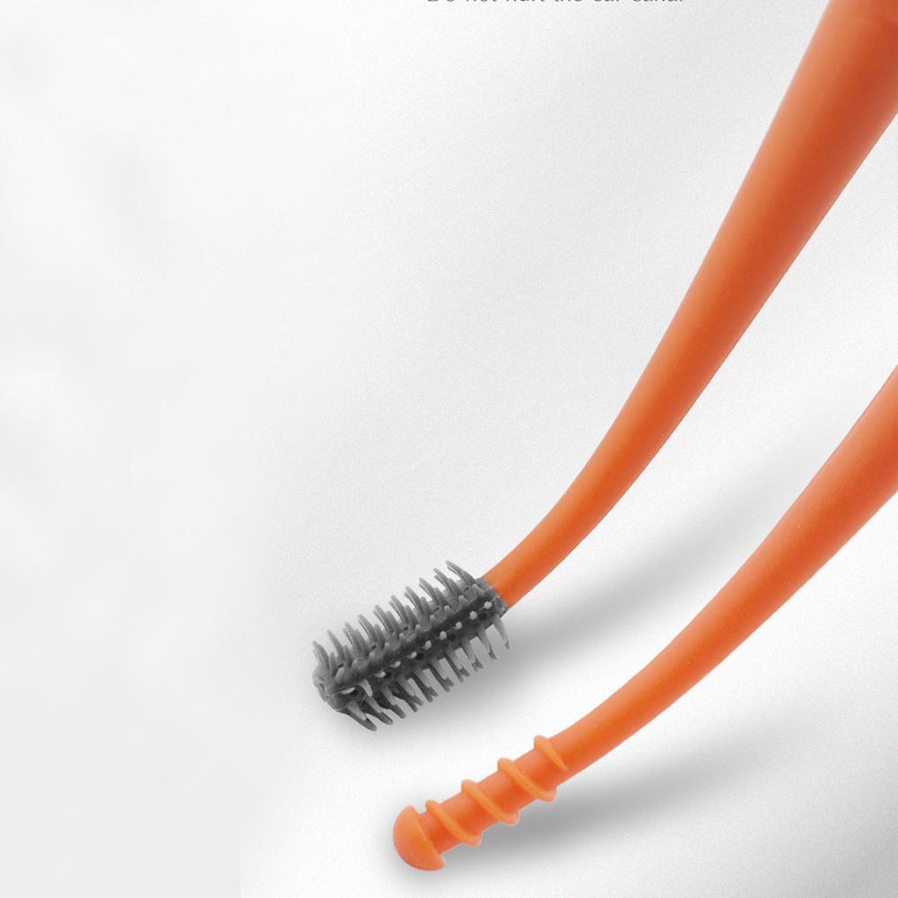 Bâtonnets de nettoyage des oreilles en Silicone, outil pour enlever le cérumen, 360 °