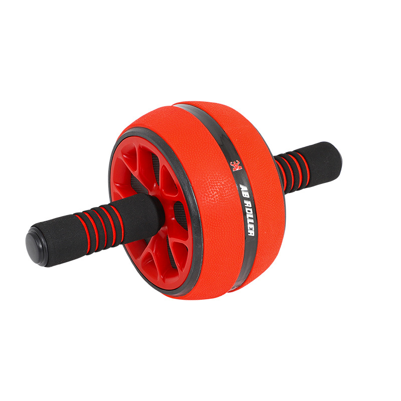 AB Rouleau pour Entraînement Entraînement de Base Exercrise Musculation Gymnastique À La Maison Équipement De Conditionnement Physique Mouvement Musculaire à Roues Simples: Rouge