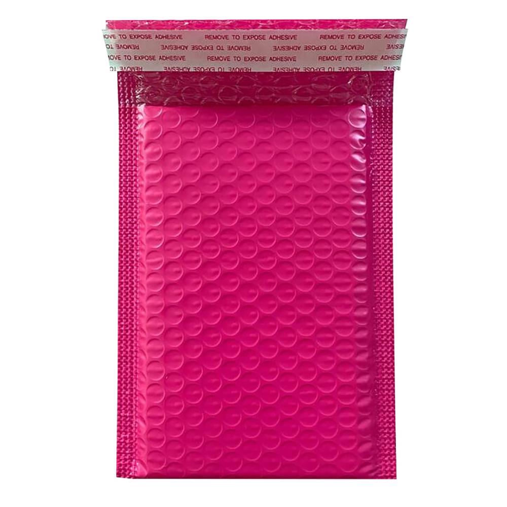 100 PCS Bubble Mailers Padded Envelopes Lined Poly Mailer Self Seal Pink Envelopes With Bubble Mailing Bag Packages