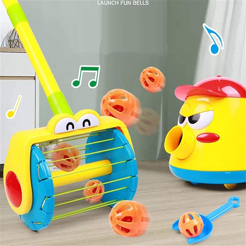 Poussoir électrique et Scoop tourbillon un lanceur de balle ensemble de marcheur enfants semblant jouer aspirateur outils de nettoyage jouet