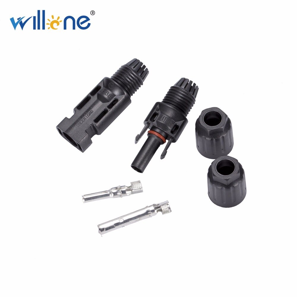 Conector solar Willone 11 pares MC4 para sistema solar. Conector compatible con mc4