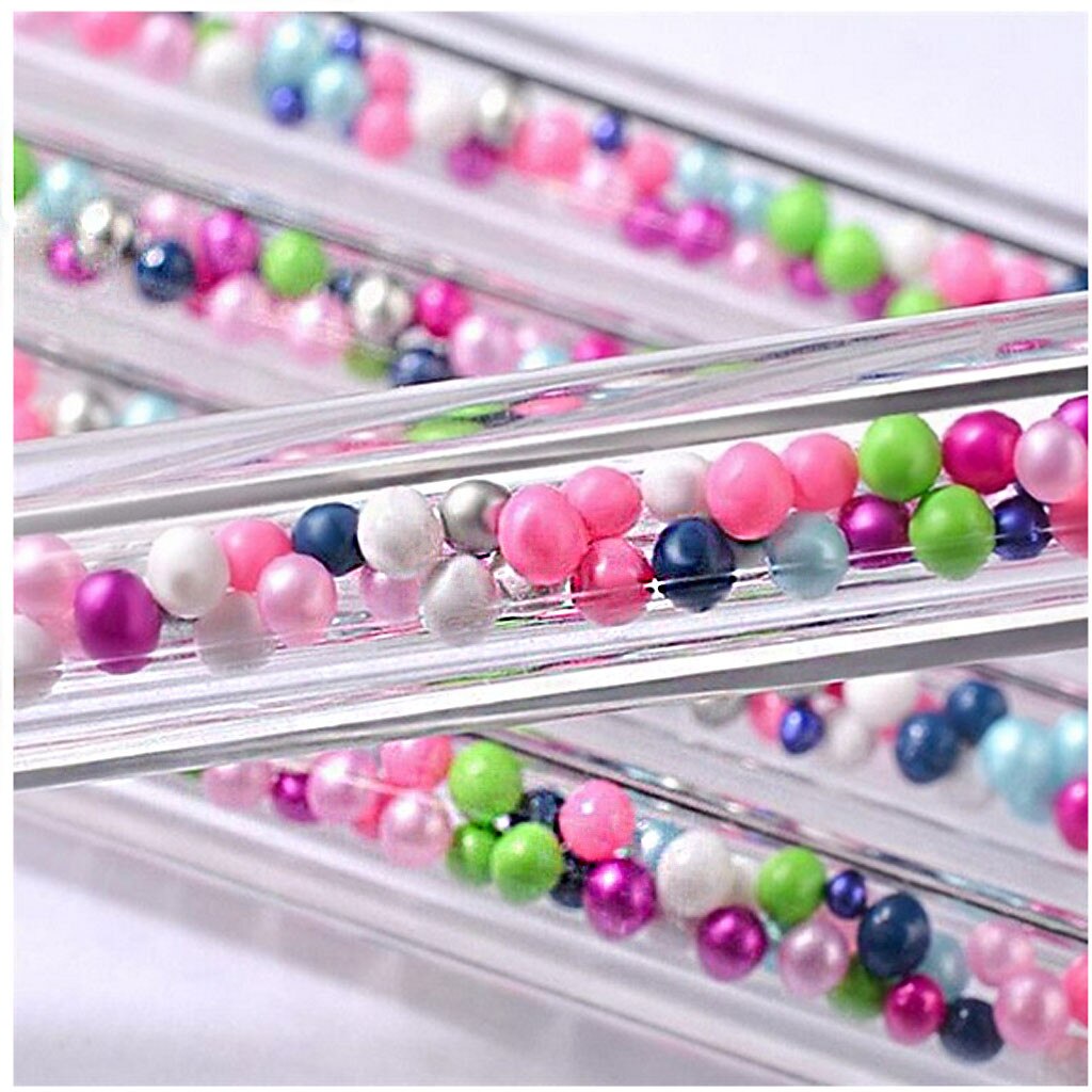 DIY Nail Art Dotting Pen Double-head Nail Dotting Marbleizing Metal Manicure Polish Dot Painting Fingernail Tool 5pcs/set