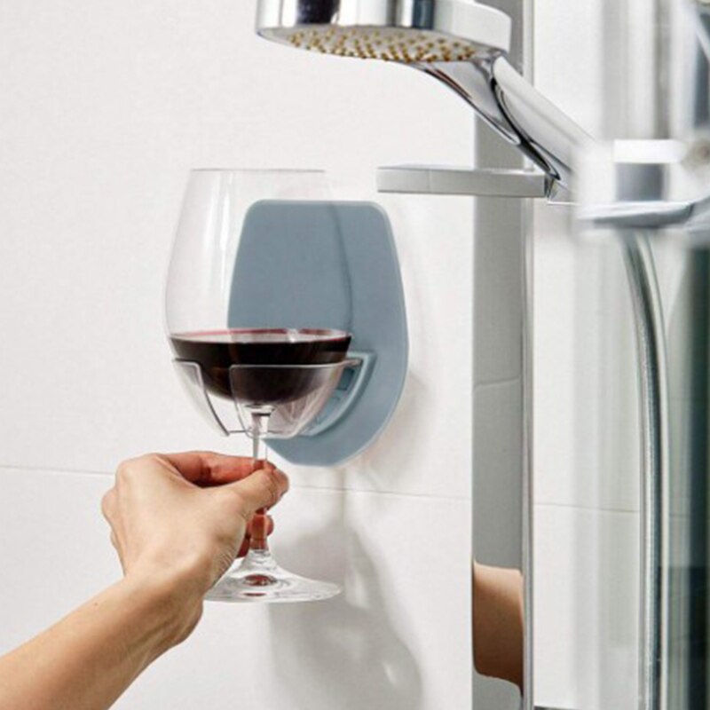 Badkamer Plastic Wijnglas Houder Voor De Bad Douche Rode Wijn Glas Houder Bar #25j10