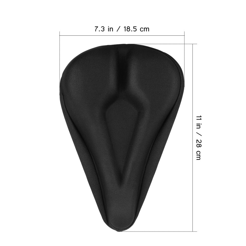 1 Pc Bike Zitkussen Zwart Kleur Fietszadel Cover Bike Pad Bike Seat Case Voor Volwassenen Mannen Vrouwen