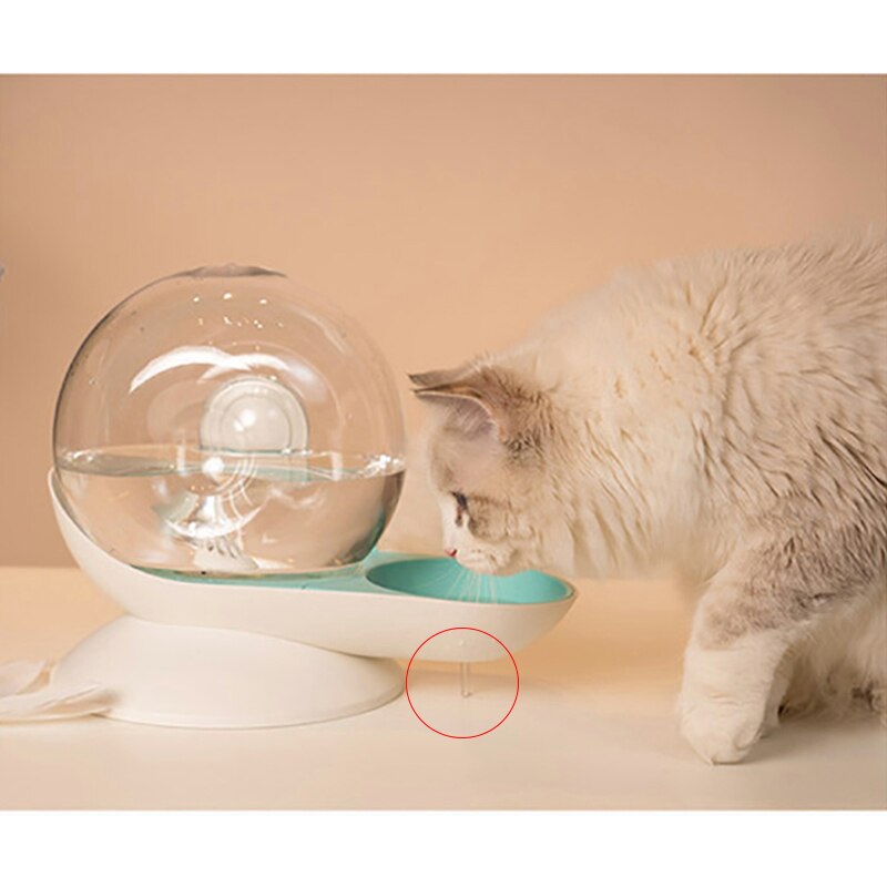 Snegle boble automatisk kat vandskål springvand til kæledyr vanddispenser stor drikkeskål kat drikke ingen elektricitet