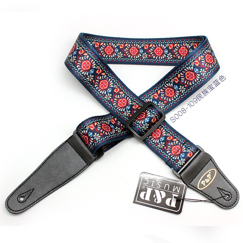 Gitarre Gedruckt Band PP Polyester Gitarre Gürtel Nationalen Blume Sonnenblumen Guitarra Gurt Musical Instrument Zubehör