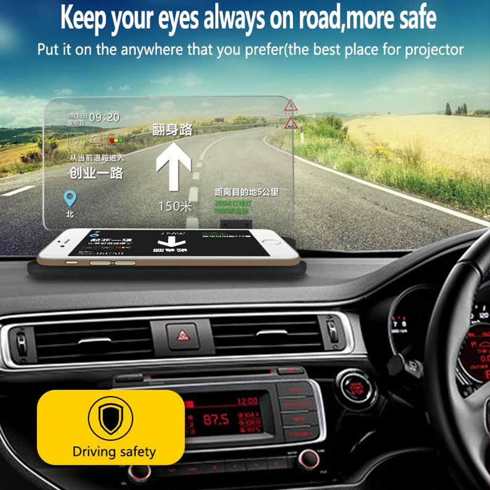 H6 6-Inch Scherm Auto Hud Head-Up Display Projector Universele Telefoon Navigatie Gps Mount