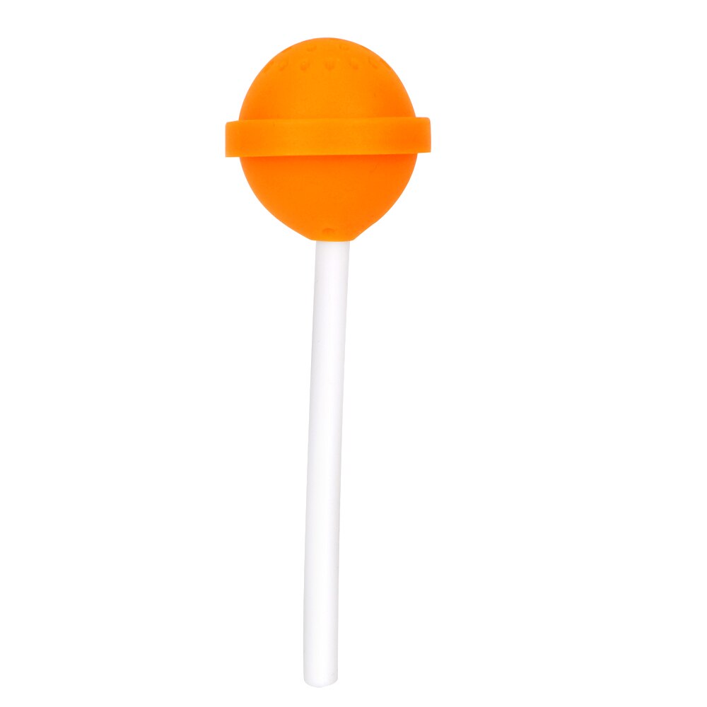 kjærlighet på pinne form tom tepose filter kjøkkenverktøy te sil blad diffusor te tilbehør teutstyr silikon te infusjon: Oransje