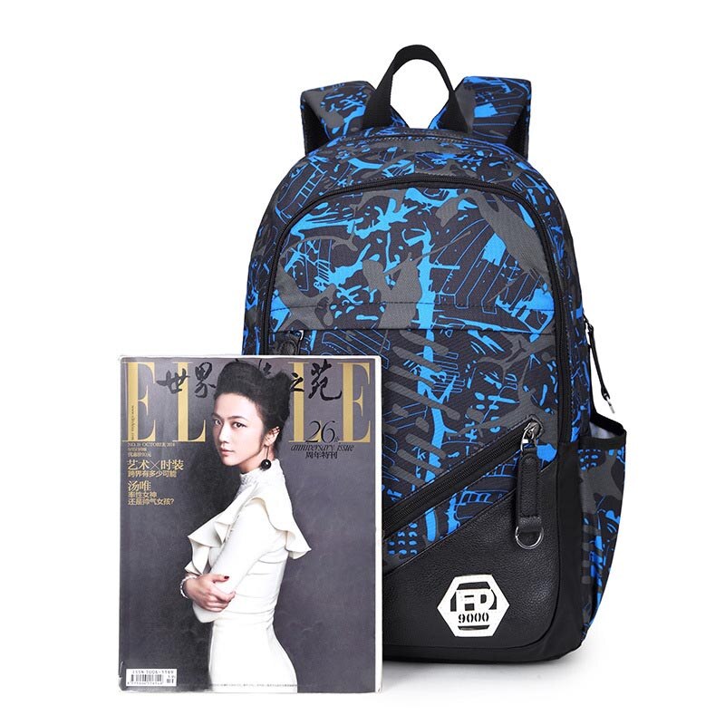 Männer Reise Rucksack Männlichen Laptop Tasche 15,6 zoll Hochschule Schule Taschen Hohe Schule Rucksäcke Für Jungen Mit USB Hafen