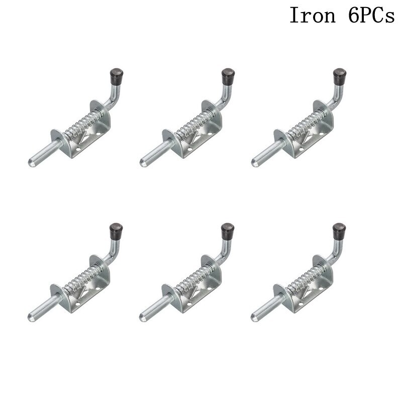 1PC Spring Latch Loaded Metal Security Barrel Bolt Latch 128mm*32mm Silver Tone Spring Latches Door Cabinet Hinges Hardware