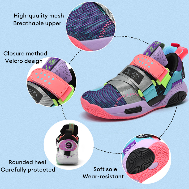 freundlicher Mädchen Basketball Schuhe Gepolsterte Stoßdämpfung Bequeme Sportliche Sport Laufen Ich bin Freien Nicht-Unterhose Gehen Für freundlicher Jungen