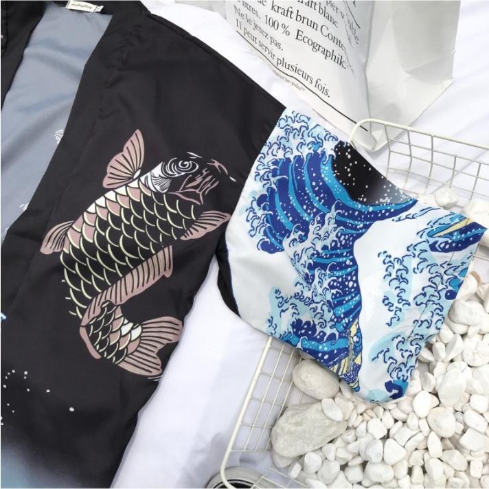 Tradisjonell japansk kimono yukata kvinner og mann japansk kort kappe løs kimomo japansk cardigan kimono japones haori