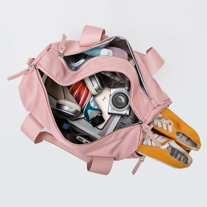 Stijl Sport Gym Handtas Voor Vrouwen Fitness Zwemmen Training Bag Vrouwelijke Tennistas Racket Tas Met Schoenen Pocket