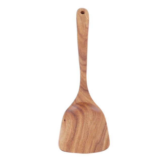 7 typer thai teak trä turner spatel ris sked stor soppa skopa för matlagning trä köksredskap leveranser: 774317