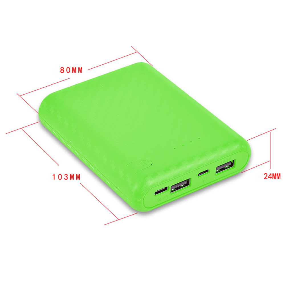 Caja de batería 18650 de 4 ranuras, carcasa de cargador de Banco de energía DIY, caja de carga de baterías, Mini caja de Banco de fuente de alimentación sin soldadura