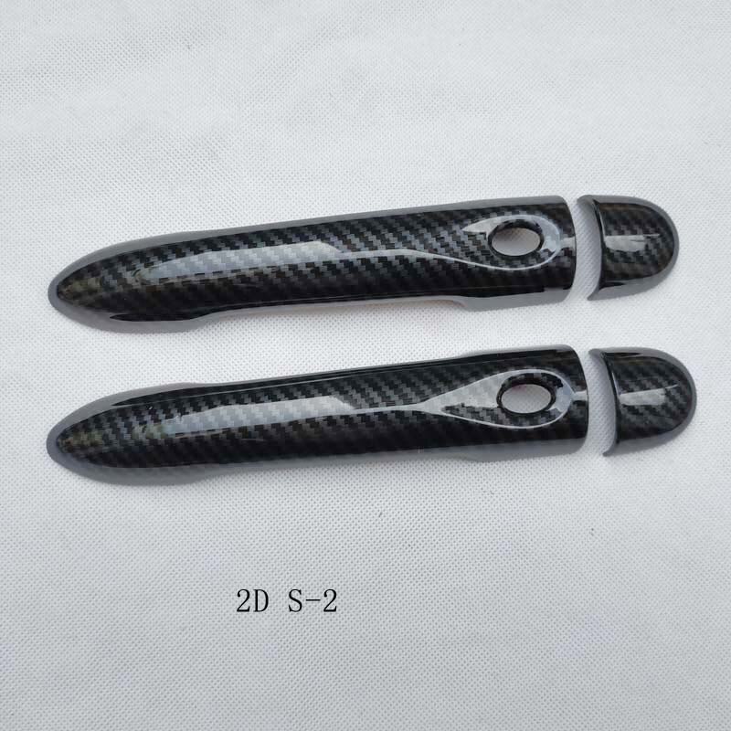 Cubierta de manija de puerta de coche, accesorios de color fibra de carbono para Renault Megane 3 iii, , , , , , , ,: 2ds-2