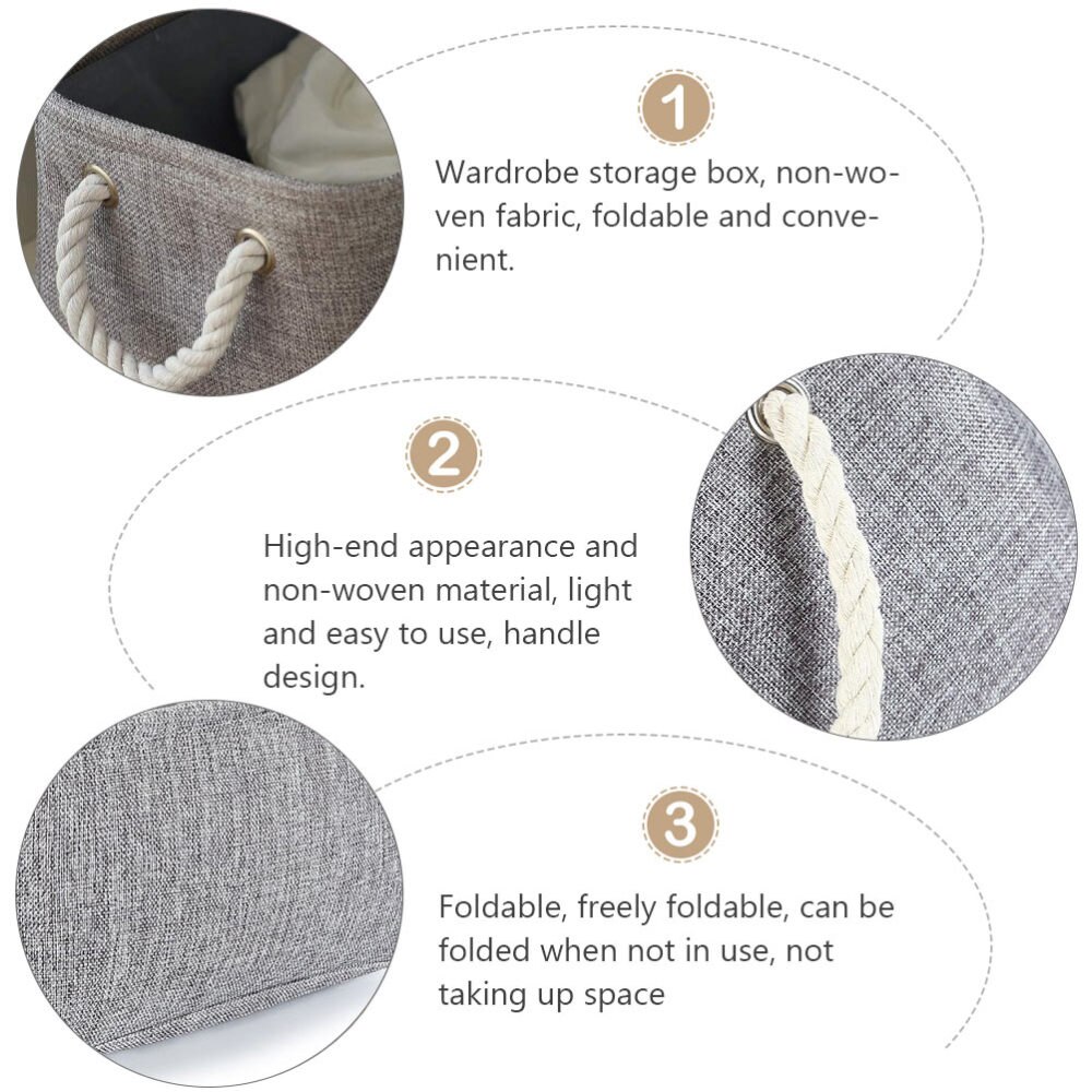 1Pc Household Clothing Bin Wardrobe Storage Box Home Clothes Organizer for Home Clothes Housewife Bedroom