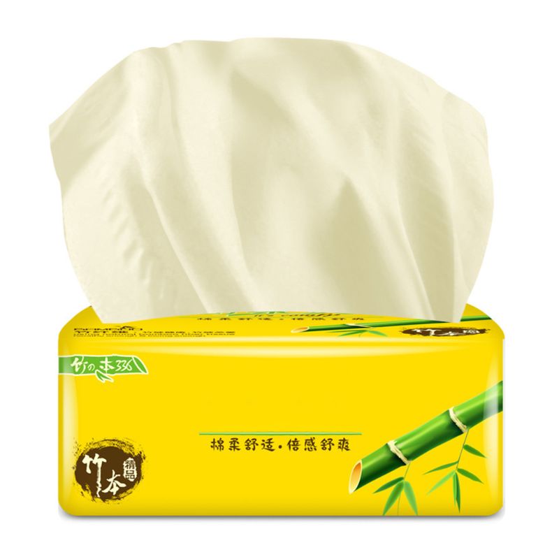 10 Packets Of Bamboo Pulp Paper With Bamboo Fiber Natural Color Paper Baby Tissue Original Bamboo Napkin Paper Tissue
