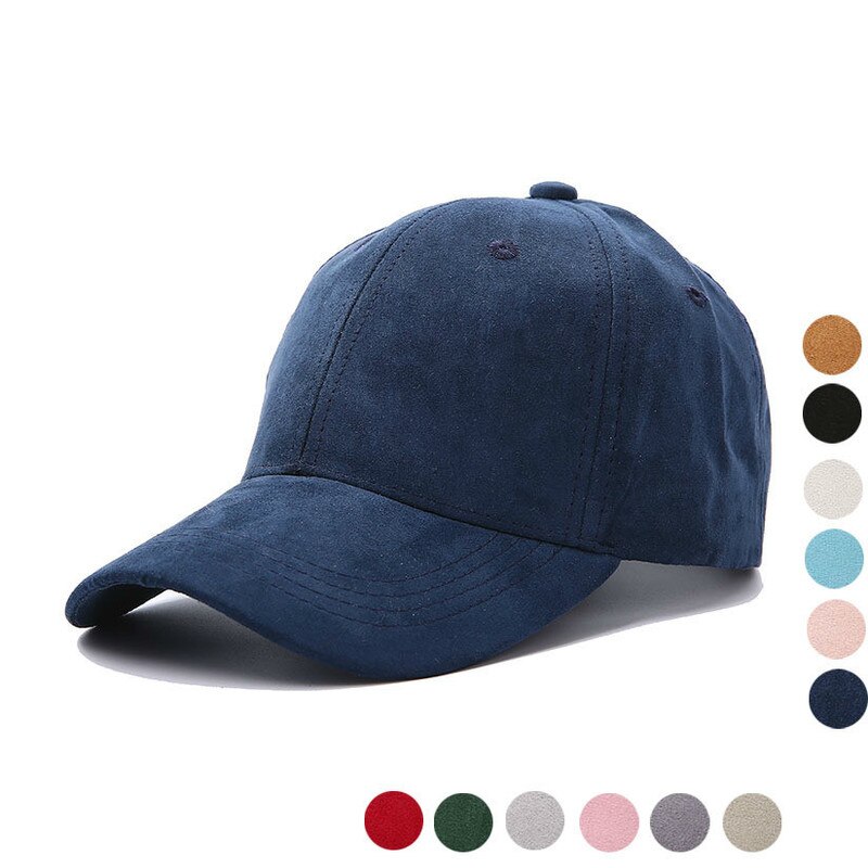 unisex Baseball Cap Women cap Street Hip Hop Outdoor Caps Suede Hats for Ladies Black Grey Baseball cap Adjustable Baseball Hat