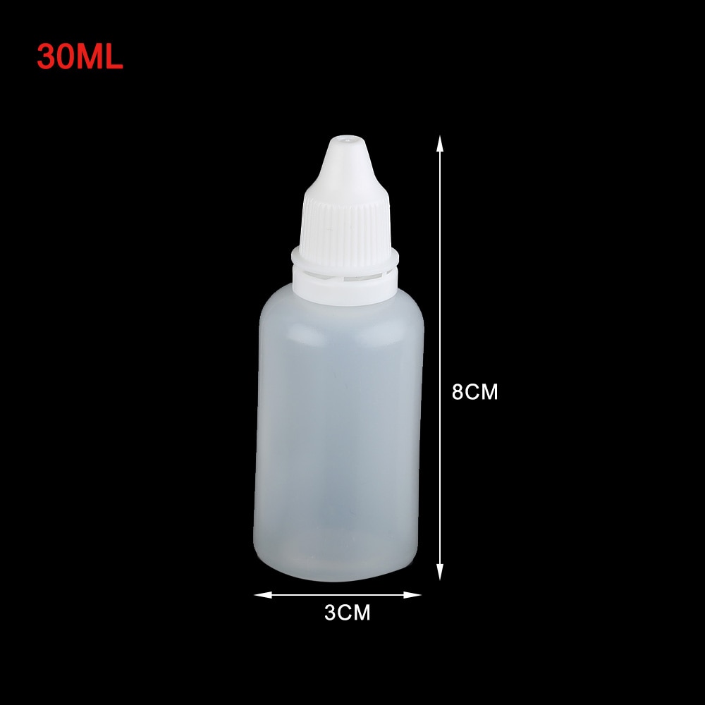 10 pc 30/50/100 ML Eye Vloeibare Lege Plastic Squeezable Dropper Flessen Sample Hervulbare Fles Reizen plastic Container