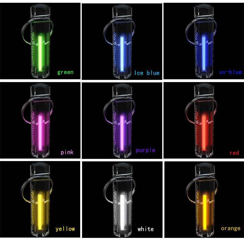 Nite Tritium Glowring Keychain Key Fob Night Automatic Light Self Luminous Fluorescent Tub Tritium