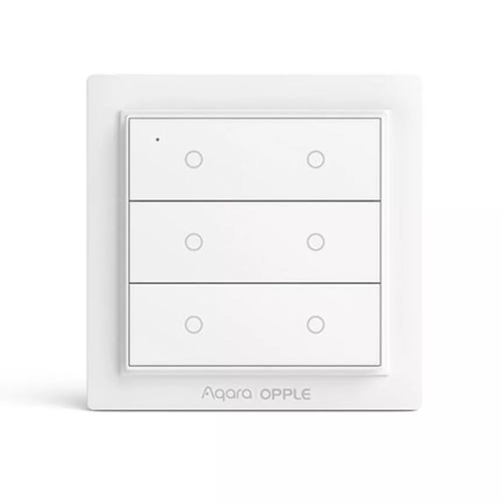 International Version Xiaomi Aqara Opple Wireless Smart Switch No Wiring Required Work With Mijia App Apple HomeKit Wall Switch: Six Botton