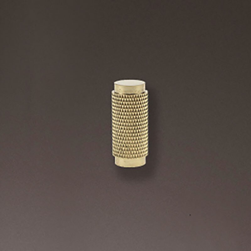 Long Brass Knurled/Textured simple kitchen cabinet knobs and handles Drawer Pulls Bedroom Knobs Brass T Bar Cabinet Hardware: single knob 32mm / 1pc