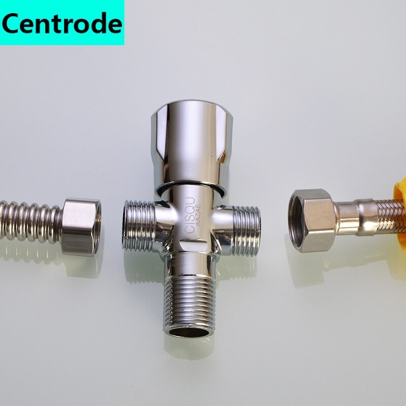 PN20 messing klep 3-weg mengstroom kogelkraan voor systeem DN15/DN20/DN25 1 stuk (maat: DN15