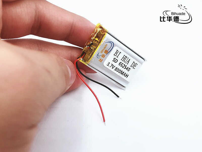 Li -po 3.7v lithium-polymer-akku 652540 6.5*25*40 mp3 diy-lautsprecher xiaomi 800 mah