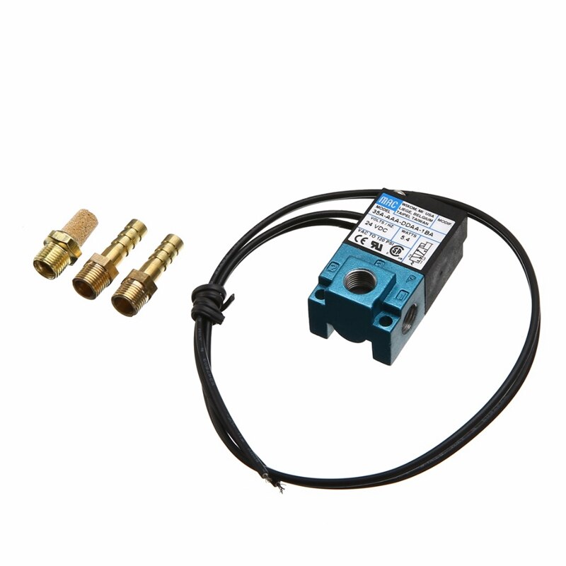 DC 24V 5.4W ECU 3 Port Electronic Boost Control Solenoid Valve 35A-AAA-DDAA-1BA With 3pcs Fittings Kits
