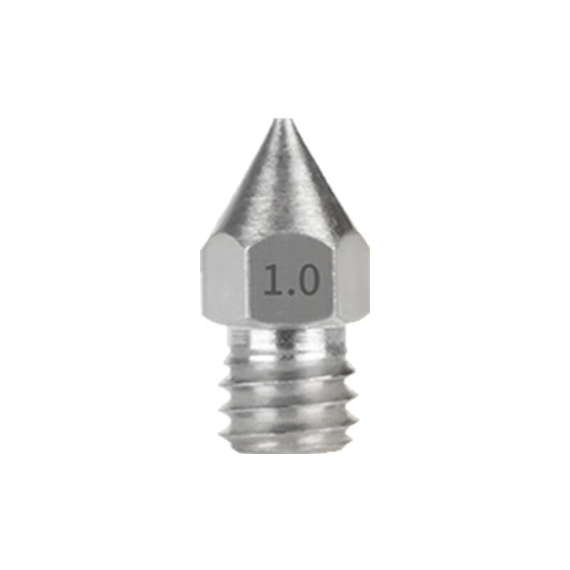 M6 Schroefdraad Roestvrij Staal MK8 Nozzle 0.2 0.3 0.4 0.5 0.6Mm Voor 1.75Mm Filament 3D Printer Extruder CR10 CR-10S Ender 3/ 5: 1.0mm 5Pcs