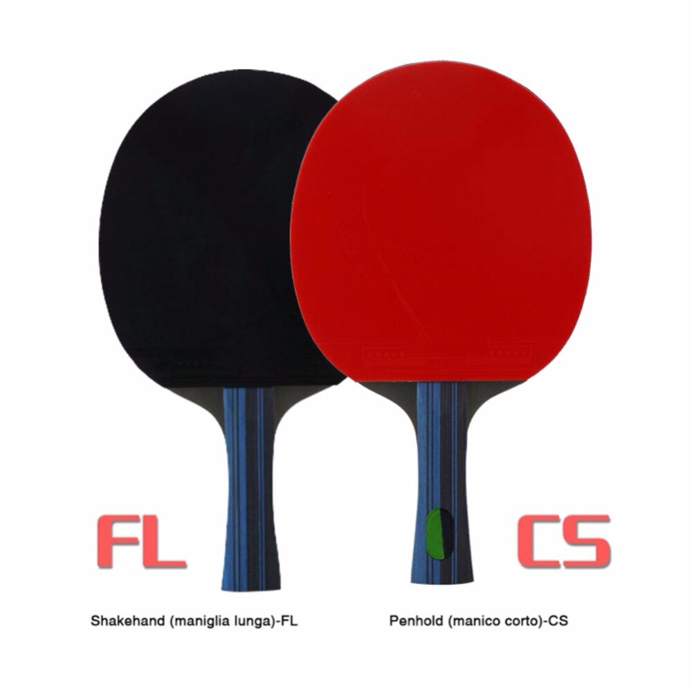 Carbon Fiber Table Tennis Racket Blade Rubber With Double Face Pimples-in Ping Pong Rackets With Bag
